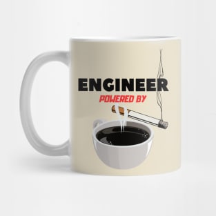 Engineer powered by Coffee and Cigarette Mug